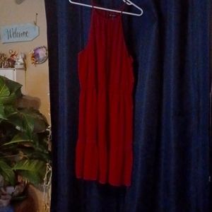 Beautiful brand I.N.C. sz 2x  NWT burgundy halter neck dress  from Macys.